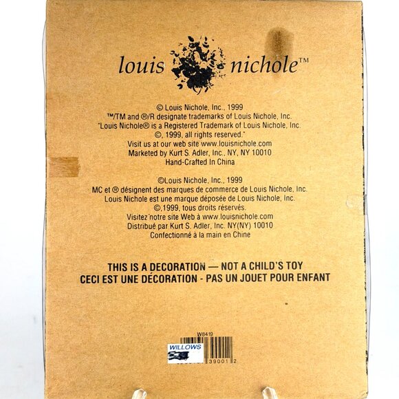 NIB 1999 Louis Nichole Our First Christmas Bride & Groom Ornament, Kurt Adler - Picture 4 of 9